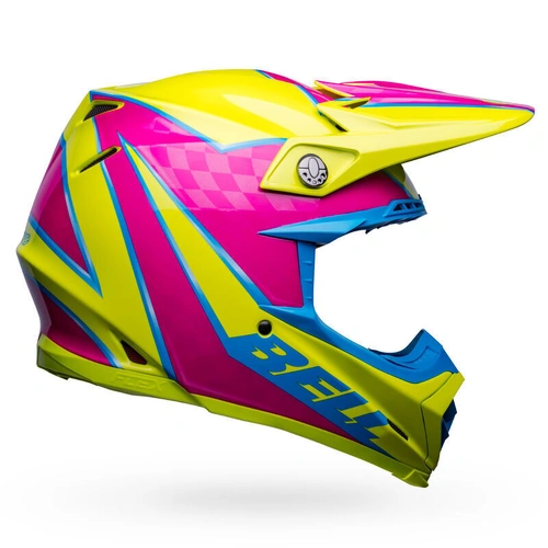 Bell Moto-9S Flex Sprite Helmet - Yellow/Pink - L - SKU:BE7148472