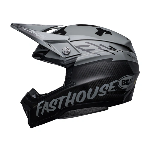 Bell Moto-10 Fasthouse BMF Helmet - Grey/Black - XS - SKU:BE7148556
