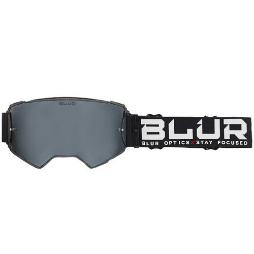 BLUR B-60 Stealth Goggles - Black/Silver Lens
