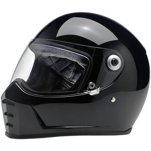 Biltwell Lane Splitter Gloss Helmet - Black - L - SKU:BW10040101160