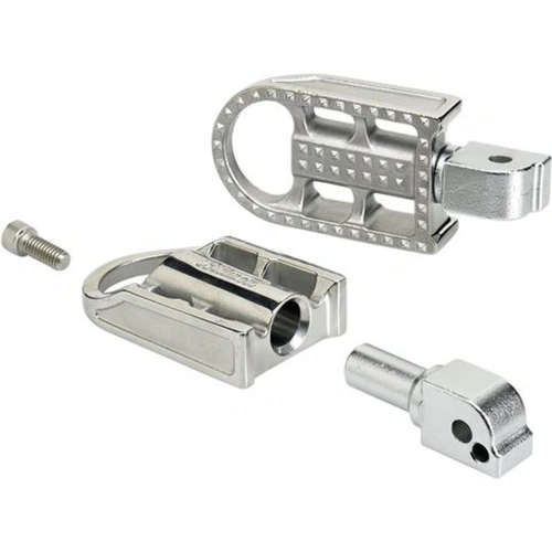 Biltwell Mushman Hd St18 Rider Pegs - Polished Silver