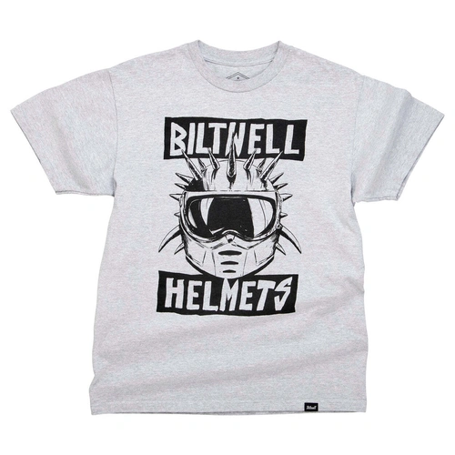 Biltwell Corrosion Tee - Grey - S - SKU:BW8101099056