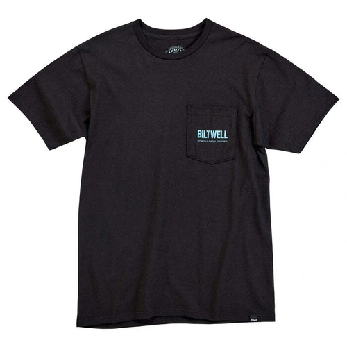 Biltwell Old Junk Pocket Tee - Black - M - SKU:BW810213658