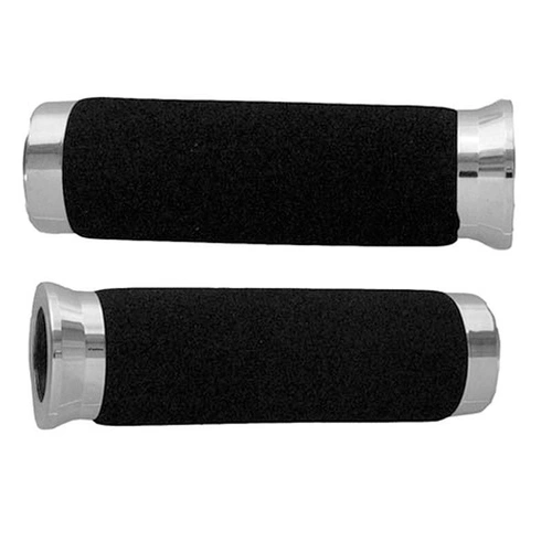 EMGO Foam DLX Grips With Chrome Ends - 7/8"