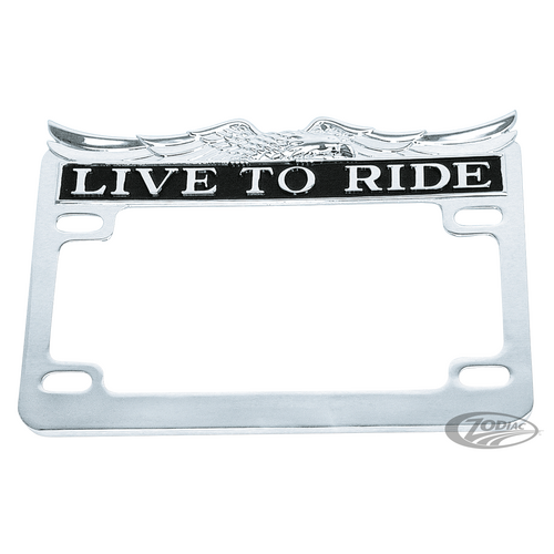 Zodiac Live to Ride License Plate Frames