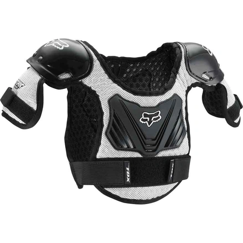 Fox Peewee Titan Roost Deflector - Black/Silver - M/L - SKU:FO06053464ML