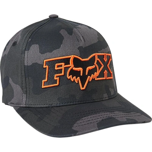Fox Ellipsoid Flexfit Hat - Black Camo - S/M - SKU:FO24421247SM