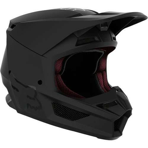 Fox Youth V1 Helmet - Matte Black - S - SKU:FO27737255S