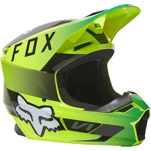 Fox V1 Ridl Helmet - Fluro Yellow