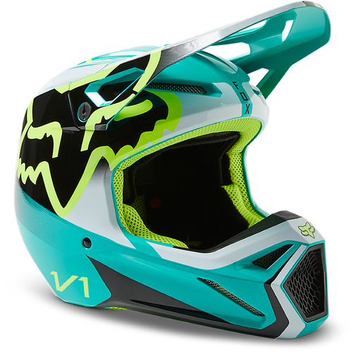 Fox V1 Leed DOT/ECE Helmet - Teal