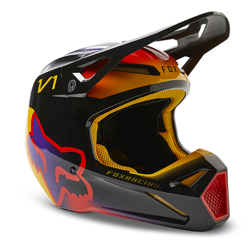 Fox V1 Toxsyk Helmet - Black - 2XL - SKU:FO296590012X
