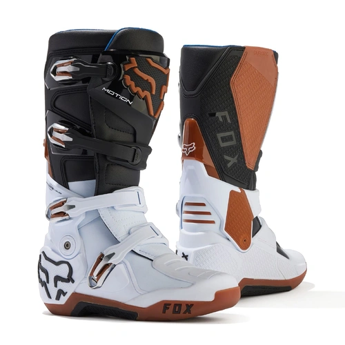 Fox 2024 Motion Boots - Black/White/Gum - 13 - SKU:FO2968245413