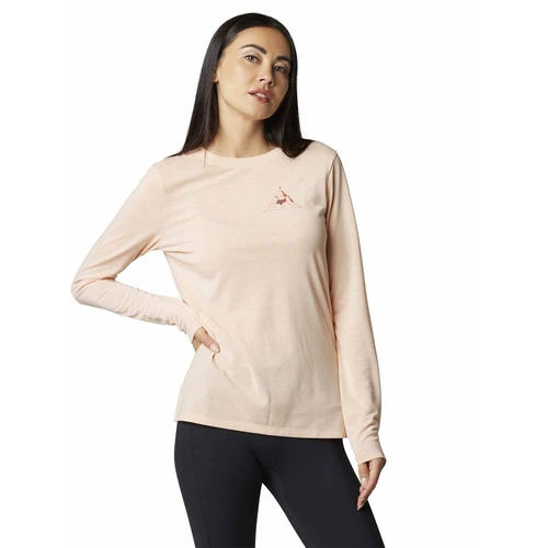 Fox Finisher Womens Tech Tee Long Sleeve - Light Pink - L - SKU:FO30021211L