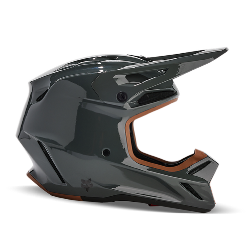 Fox V3 Rs Carbon Solid Helmet - Dark Shadow