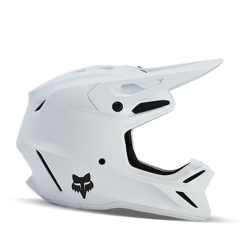 Fox V3 Solid Helmet - Matte White