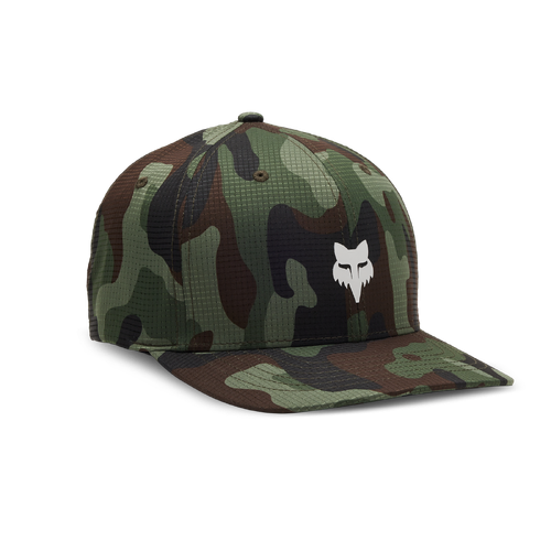 Fox Head Camo Tech Flexfit Hat - Green/Camo - L/XL - SKU:FO31623031LXL