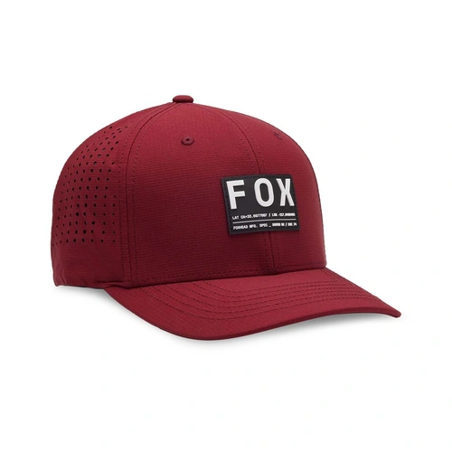 Fox Non Stop Tech Flexfit Hat - Scarlet - L/XL - SKU:FO31624371LXL