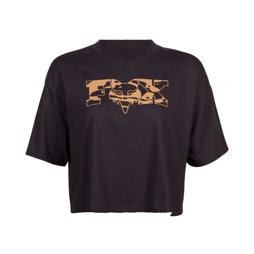 Fox Cienega Os Womens Crop Tee - Black - XL - SKU:FO31778001XL