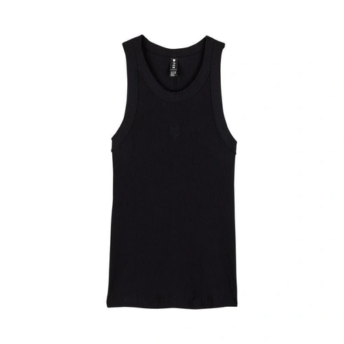 Fox Wordmark Womens Rib Tank - Black - L - SKU:FO32159001L