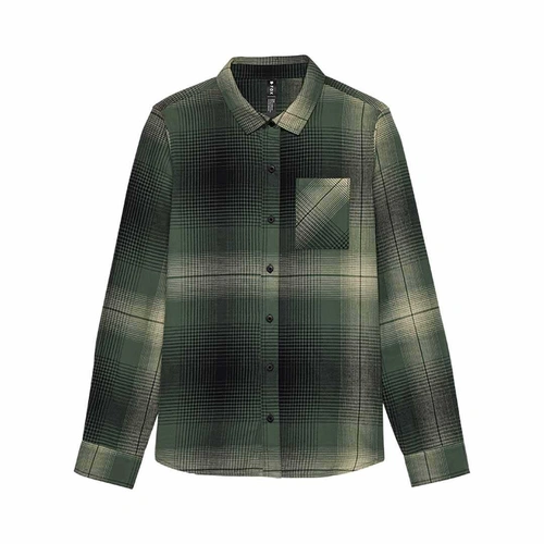 Fox Traildust Womens Flannel - Heather Green - S - SKU:FO32826510S