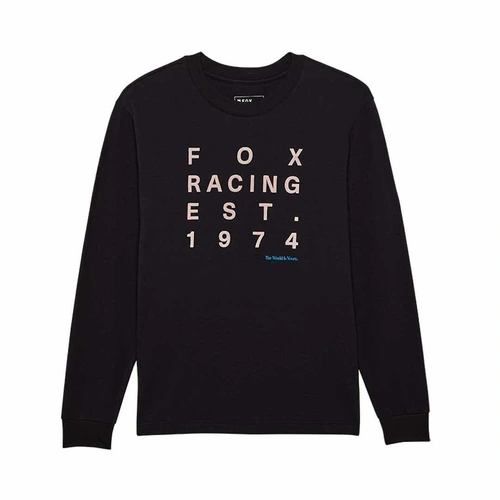 Fox Est.1974 Womens Tee Long Sleeve - Black - L - SKU:FO32835001L