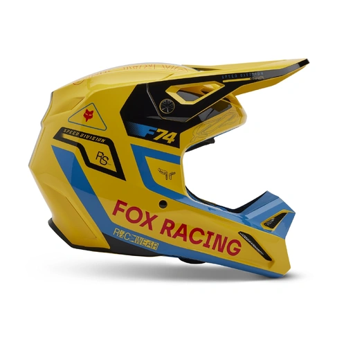 Fox V1 Race Spec Helmet - Pale Yellow - 2XL - SKU:FO330002742X