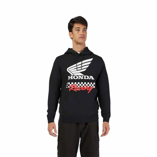Fox Honda Pullover Fleece - Black - 2XL - SKU:FO346980012X