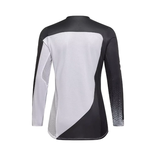 Fox 2026 Womens Flexair Fracture MX Jersey - White/Black - L - SKU:FO36326058L