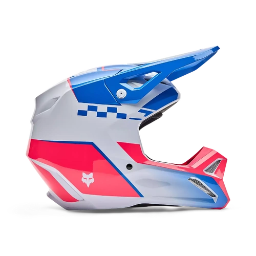 Fox 2026 V1 Collect MX Helmet - Blue/Pink