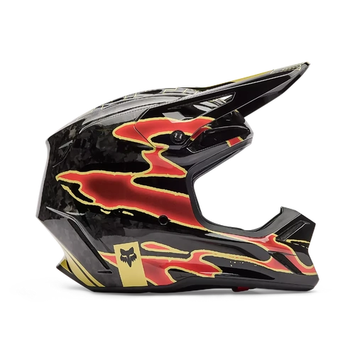 Fox 2026 V3 RS Inning MX Helmet - Black - L - SKU:FO36390001L