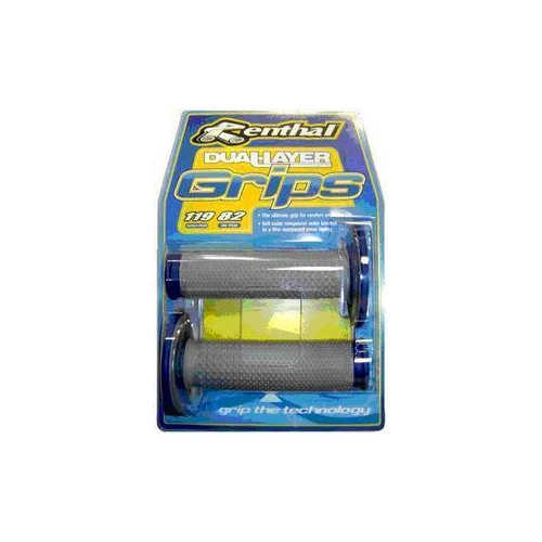 Renthal Tapered Dual Compound Grips - Grey/Orange
