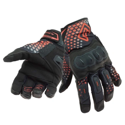 Rjays Air-Tech Black Red Gloves - Unisex - Medium - Adult - Black/Red - SKU:GL111BKRD04