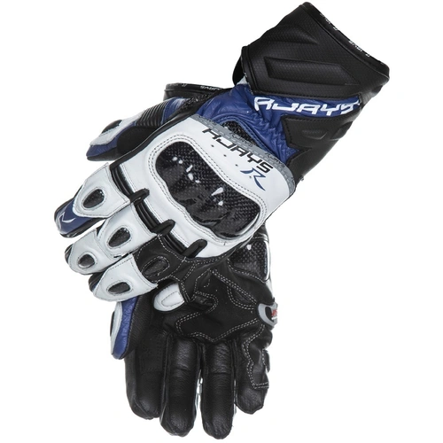 Rjays Cobra II Long Gloves - White/Black/Blue - XS - SKU:GL68BUXS