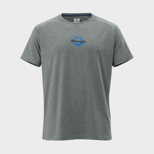 Husqvarna Railed Tee - Grey - XS - SKU:HUS3HS230028401