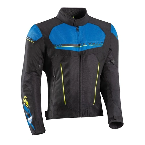 Ixon T-Rex Jacket - Black/Blue/Yellow - M - SKU:IX100101138103504