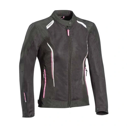 Ixon Cool Air Womens Jacket - Black/White/Pink - XS - SKU:IX100102034102602
