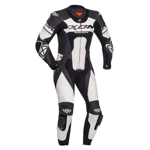 Ixon Jackal 1 Pce Leather Suit - Black/White - M - SKU:IX102201023101504