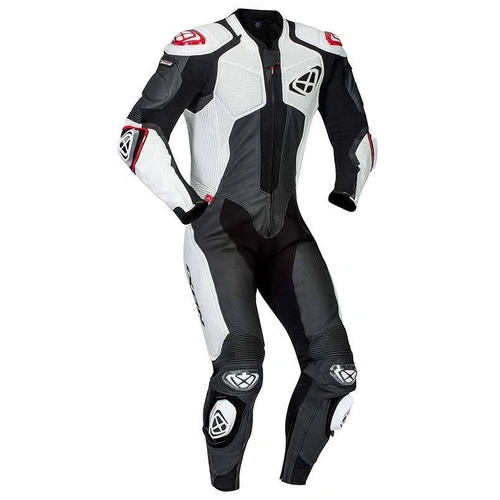 Ixon Vendetta Evo 1 Pce Leather Suit - Black/White - XL - SKU:IX102201024101506