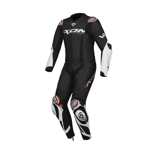 Ixon Vortex 3 1 Pce Leather Suit - Black/White - M - SKU:IX102201026101504