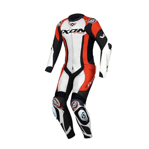 Ixon Vortex 3 1 Pce Leather Suit - White/Black/Red