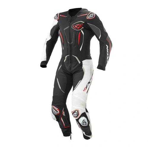 Ixon Demonio 1 Pce Leather Suit - Black/White/Red