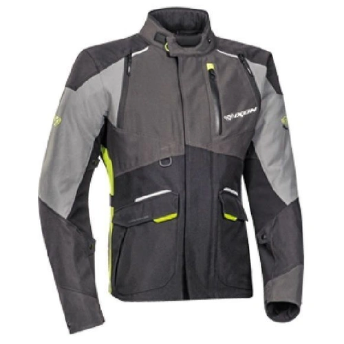 Ixon Balder Jacket - Black/Grey/Bright Yellow - XL - SKU:IX105101071108606
