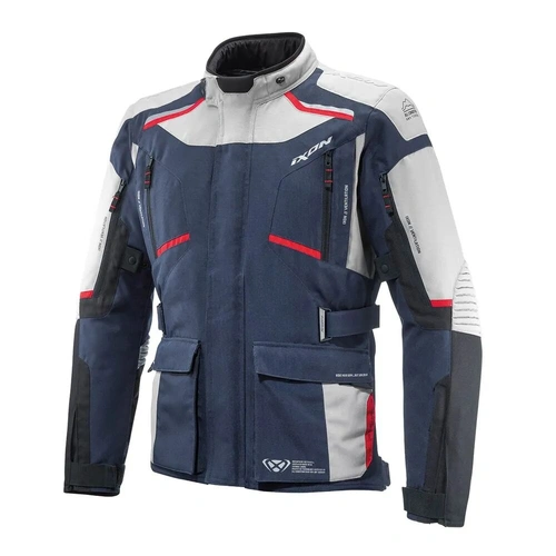 Ixon Midgard Adventure Jacket - Grey/Navy/Black