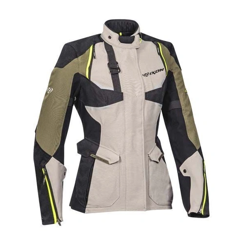 Ixon Eddas Womens Jacket - Grey/Khaki/Black - S - SKU:IX105102037602503