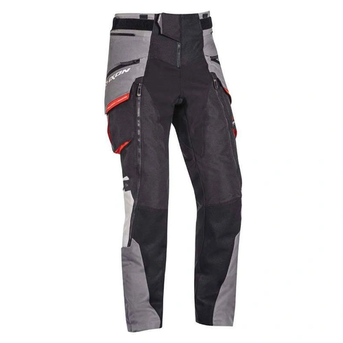 Ixon Ragnar Pants - Black/Grey/Red - M - SKU:IX200101062104704