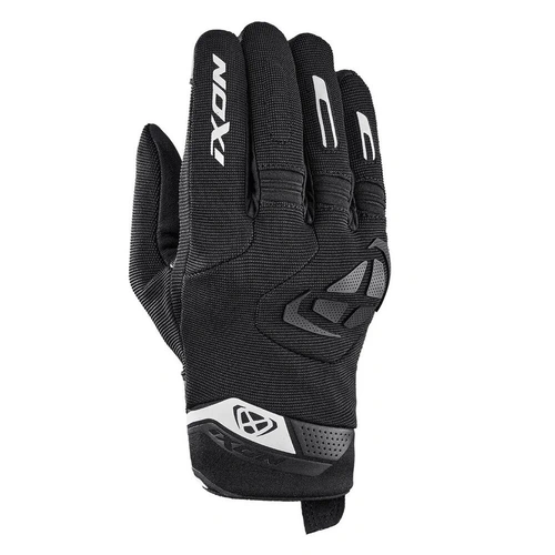 Ixon Mig 2 Motorcycle Glove - Black/White - S - SKU:IX300111090101503