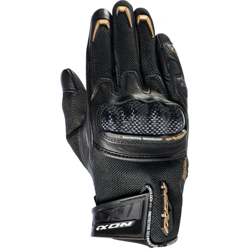 Ixon RS Rise Air Womens Gloves - Black/Gold - L - SKU:IX300112015106705