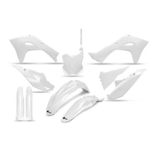 UFO Full Plastics Kit - Kawasaki  KX250F 25/KX450F 24-25 - White