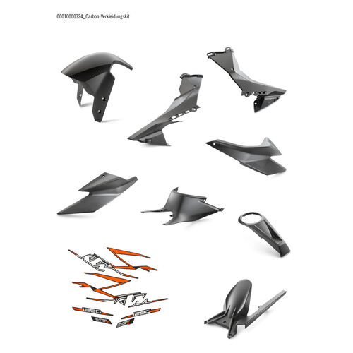 KTM OEM Fairing kit (00010000324) - SKU:KTM00010000324