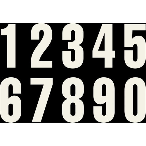 KTM OEM NUMBER 8  3Pieces White 5'' (322108) - SKU:KTM322108